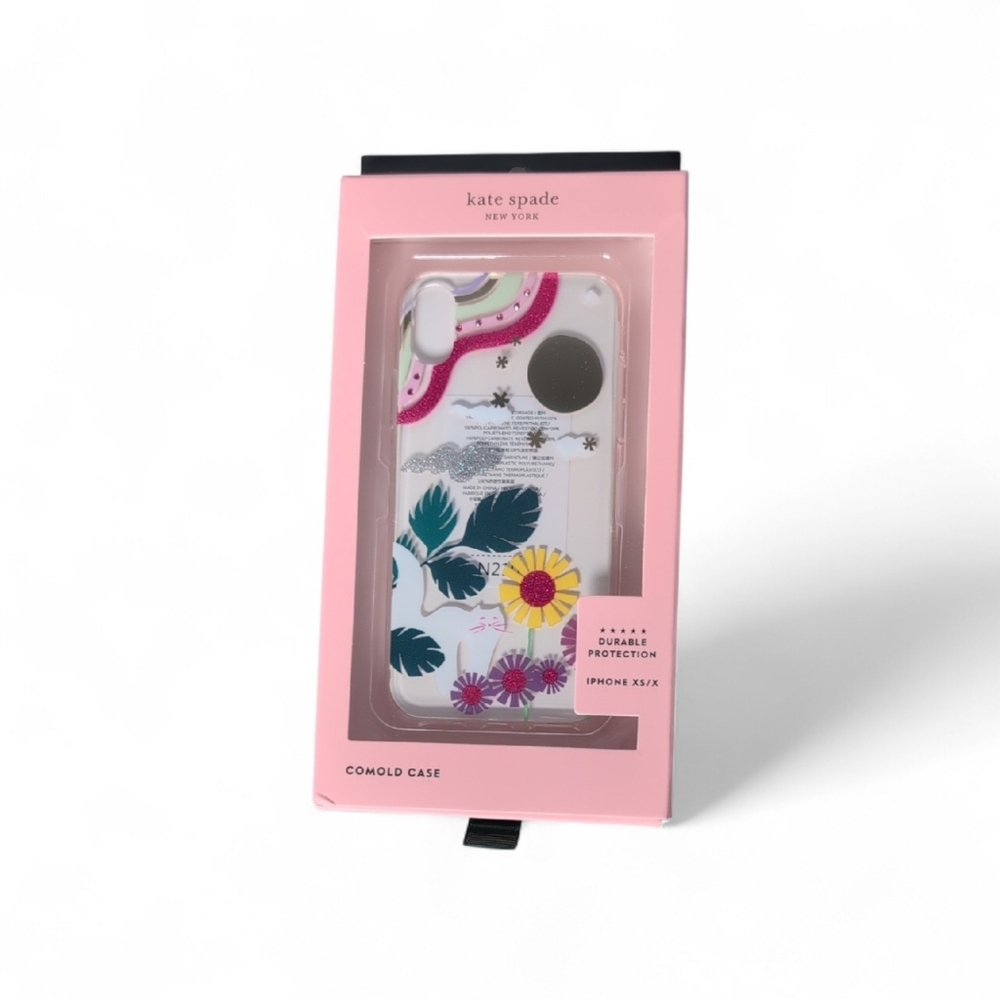 Kate Spade Glitter Garden Cat iPhone XS/X Phone Case